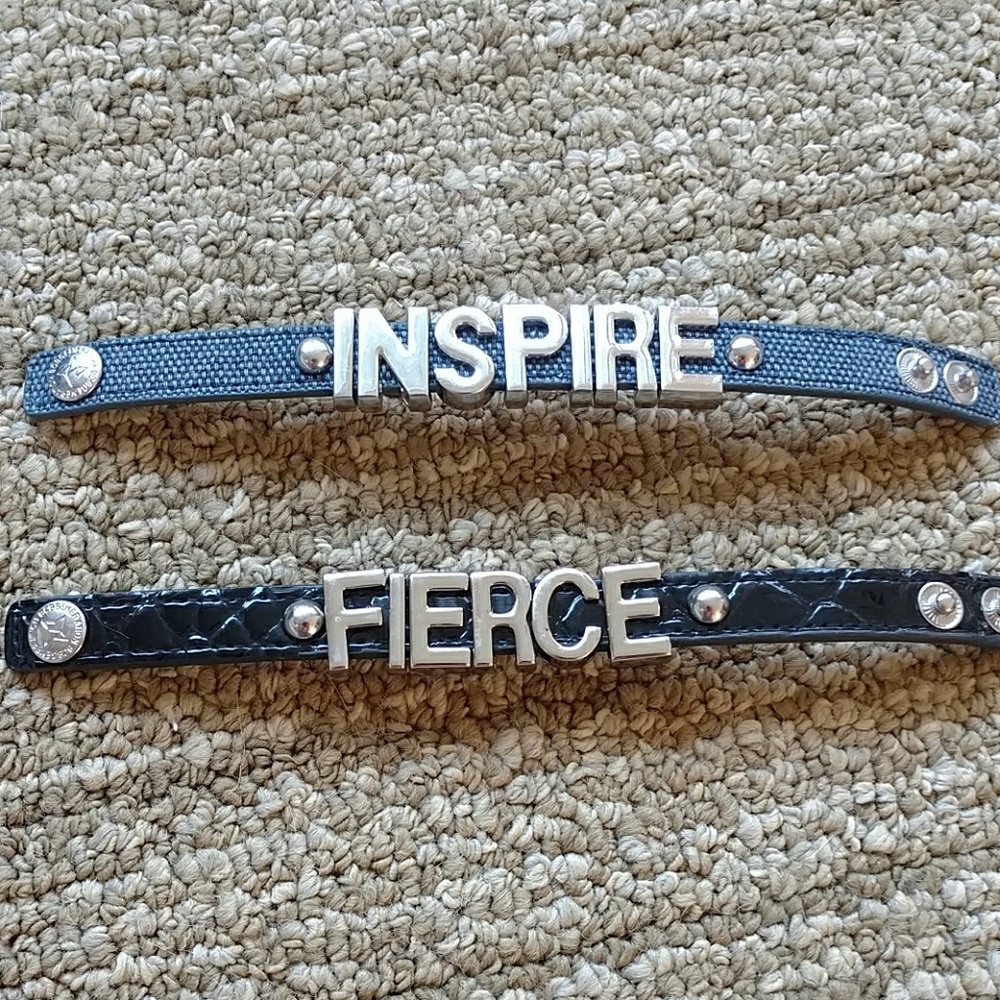 INSPIRE and FIERCE Adjustable Bracelets